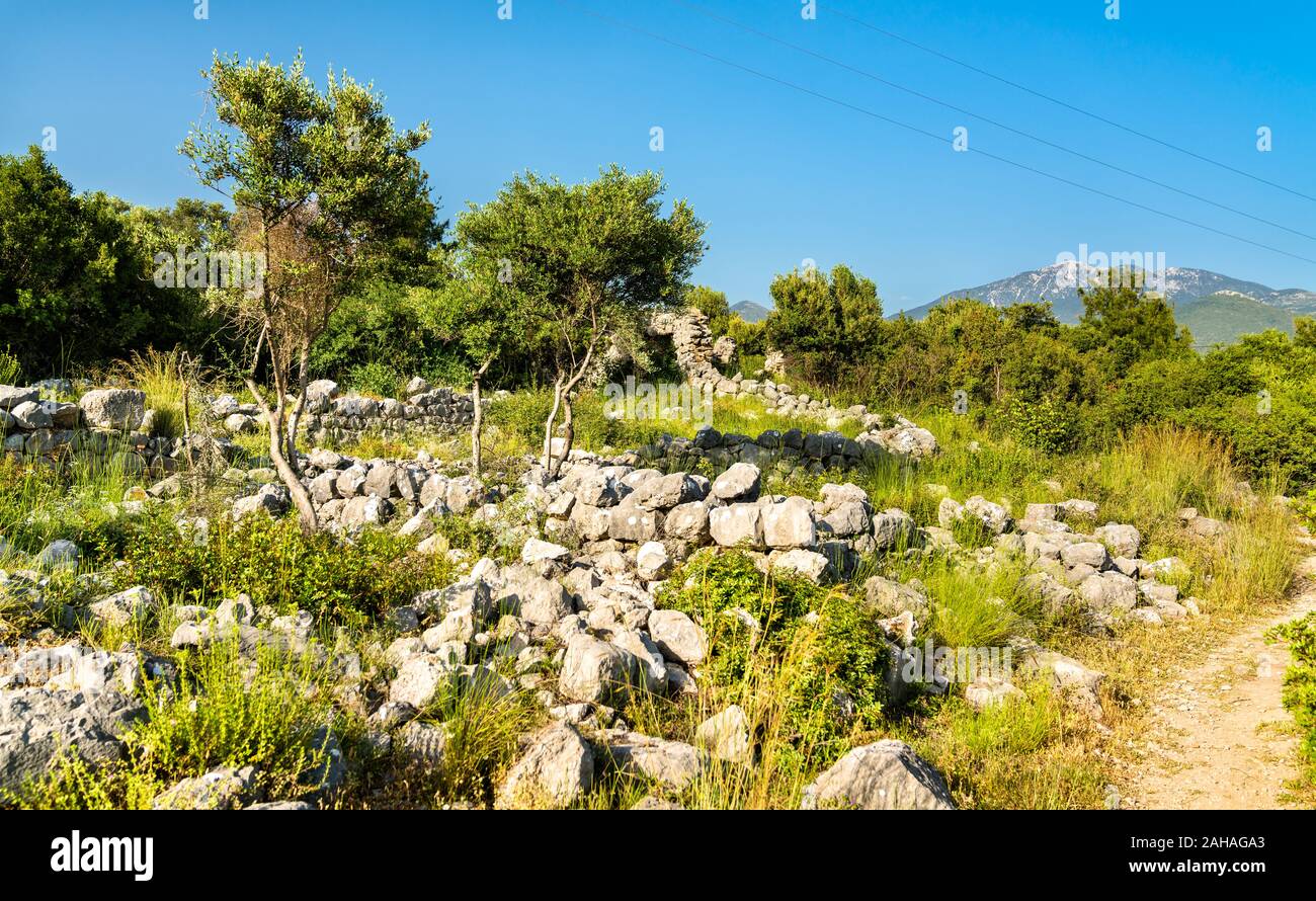 Antica città di Xanthos in Turchia Foto Stock