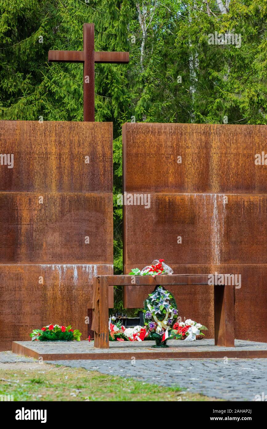 Memorial Katyn (Russia, Smolensk Regione) Foto Stock