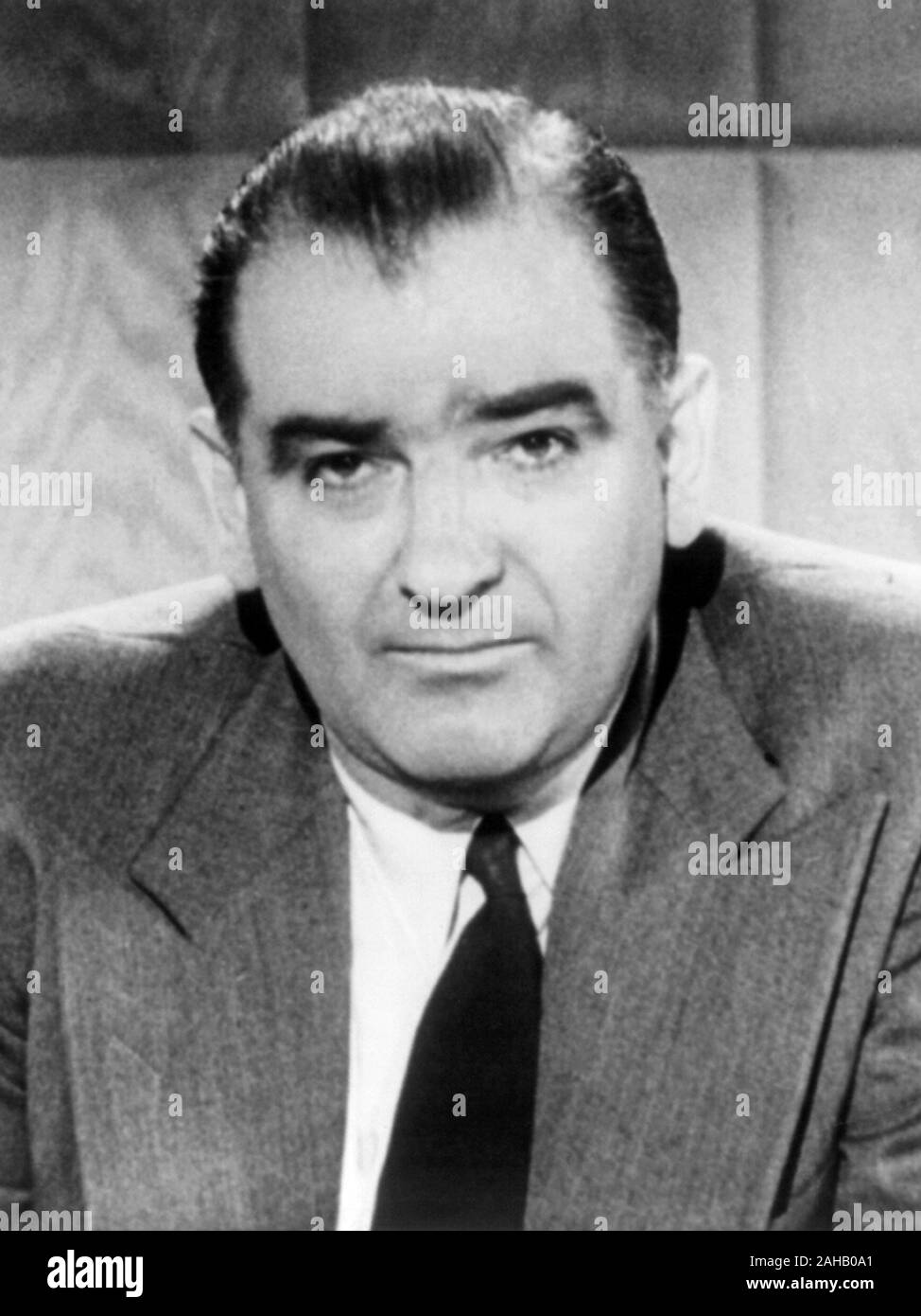 McCarthy, Joseph Raymond McCarthy (1908 - 1957), uomo politico americano che ha servito come un repubblicano U.S. Il senatore dello stato del Wisconsin dal 1947 fino alla sua morte nel 1957 Foto Stock