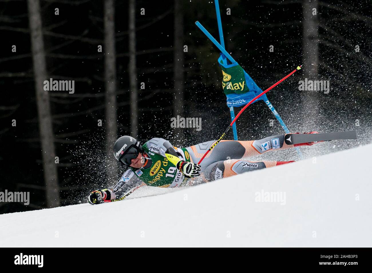 La Val Gardena, Italia il 20 dicembre 2019. SEJERSTED Adrian Smiseth (NOR) competere nel Audi FIS Coppa del Mondo di sci alpino maschile di Super-G GARA Foto Stock