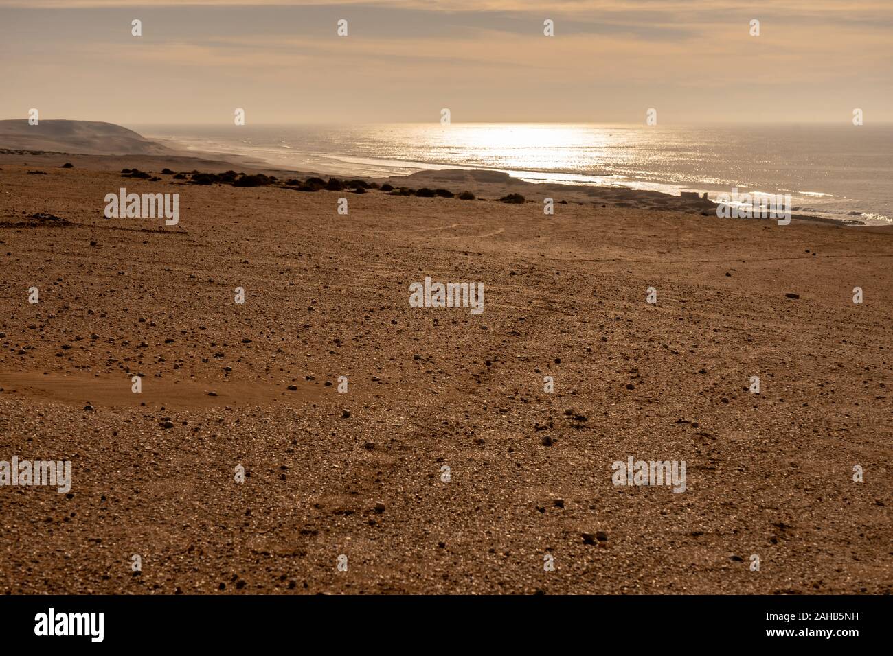 Costa atlantica a sud del Marocco Foto Stock