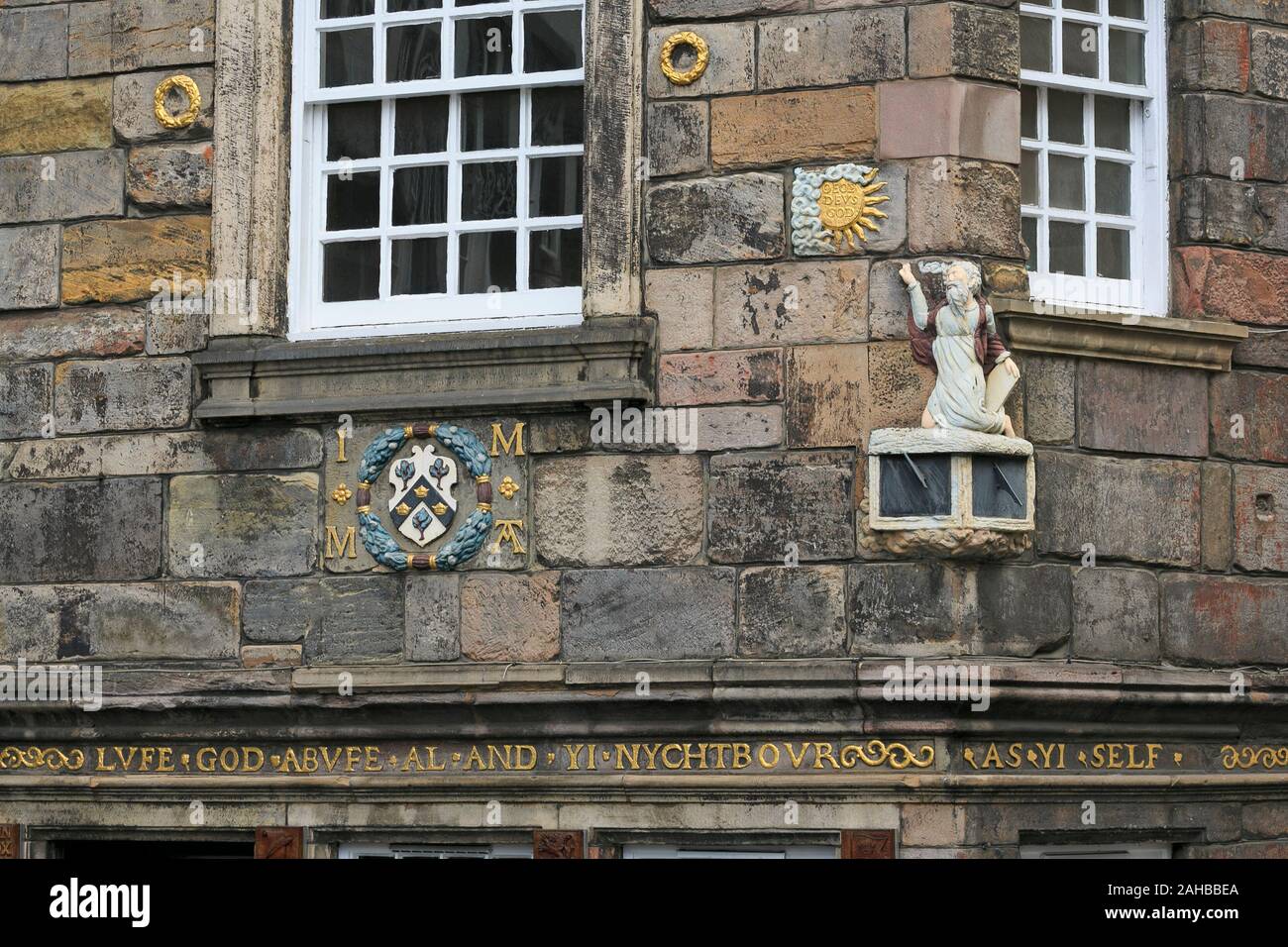 La Casa di John Knox, il Royal Mile, la Città Vecchia, Edimburgo, Scozia, Regno Unito Foto Stock