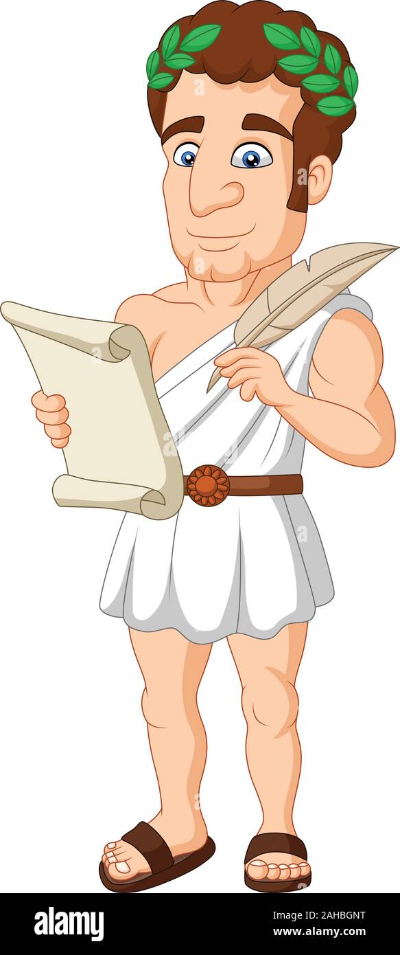 Illustrazione del greco antico uomo cartoon Immagine e Vettoriale - Alamy
