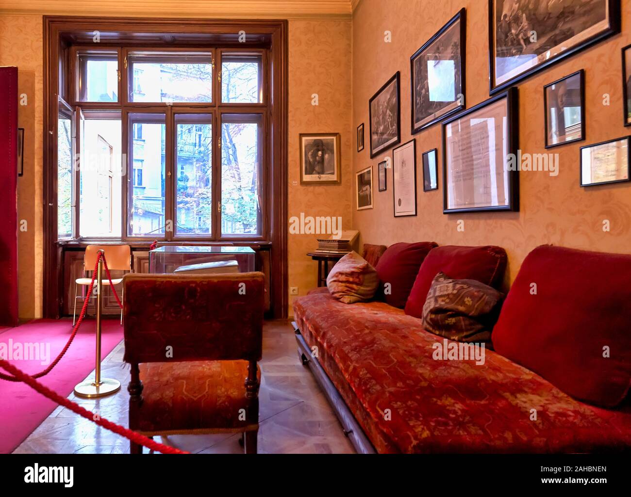 Professore Dottore Freud House Studio a Vienna in Austria. Sala di attesa Foto Stock