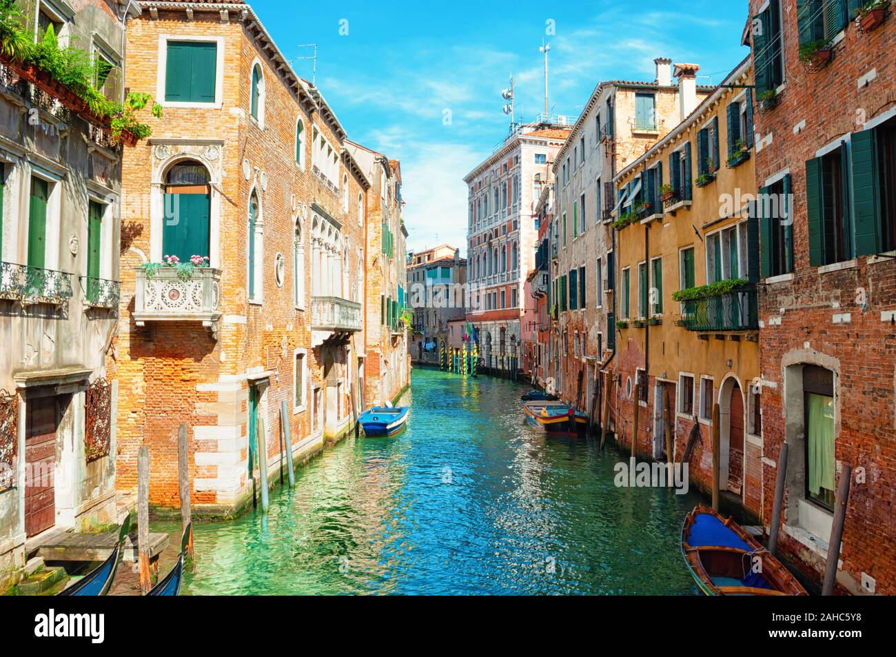 Canale di Venezia Italia Foto Stock