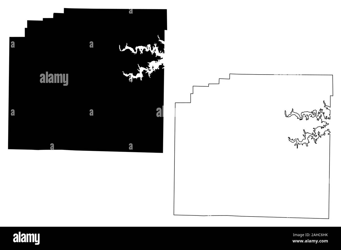 Montgomery County, Arkansas (U.S. County, Stati Uniti d'America,USA, Stati Uniti, US) mappa illustrazione vettoriale, scribble sketch mappa di Montgomery Illustrazione Vettoriale