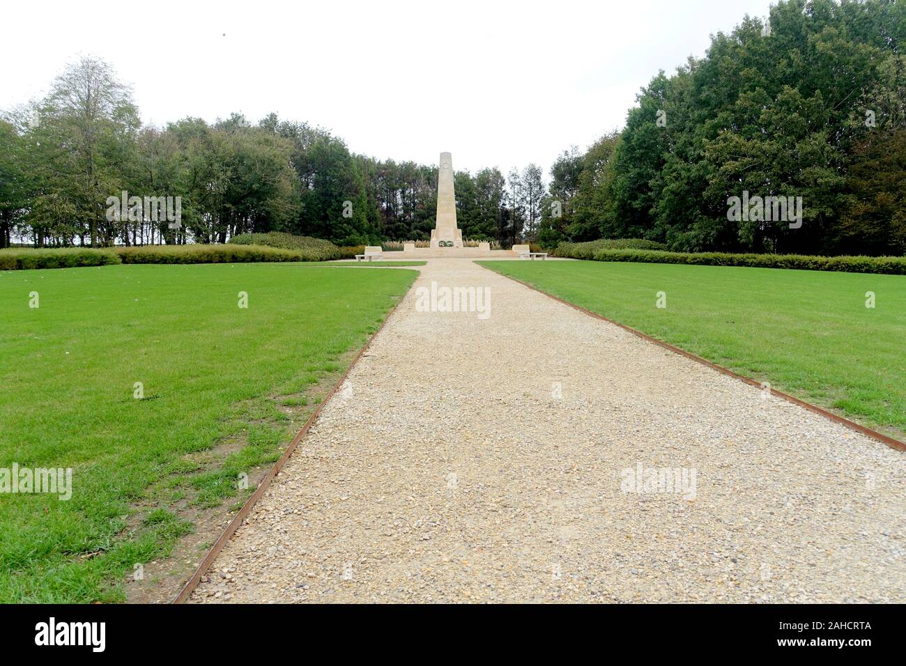 New Zealand Memorial Park, Messines, Belgio Foto Stock