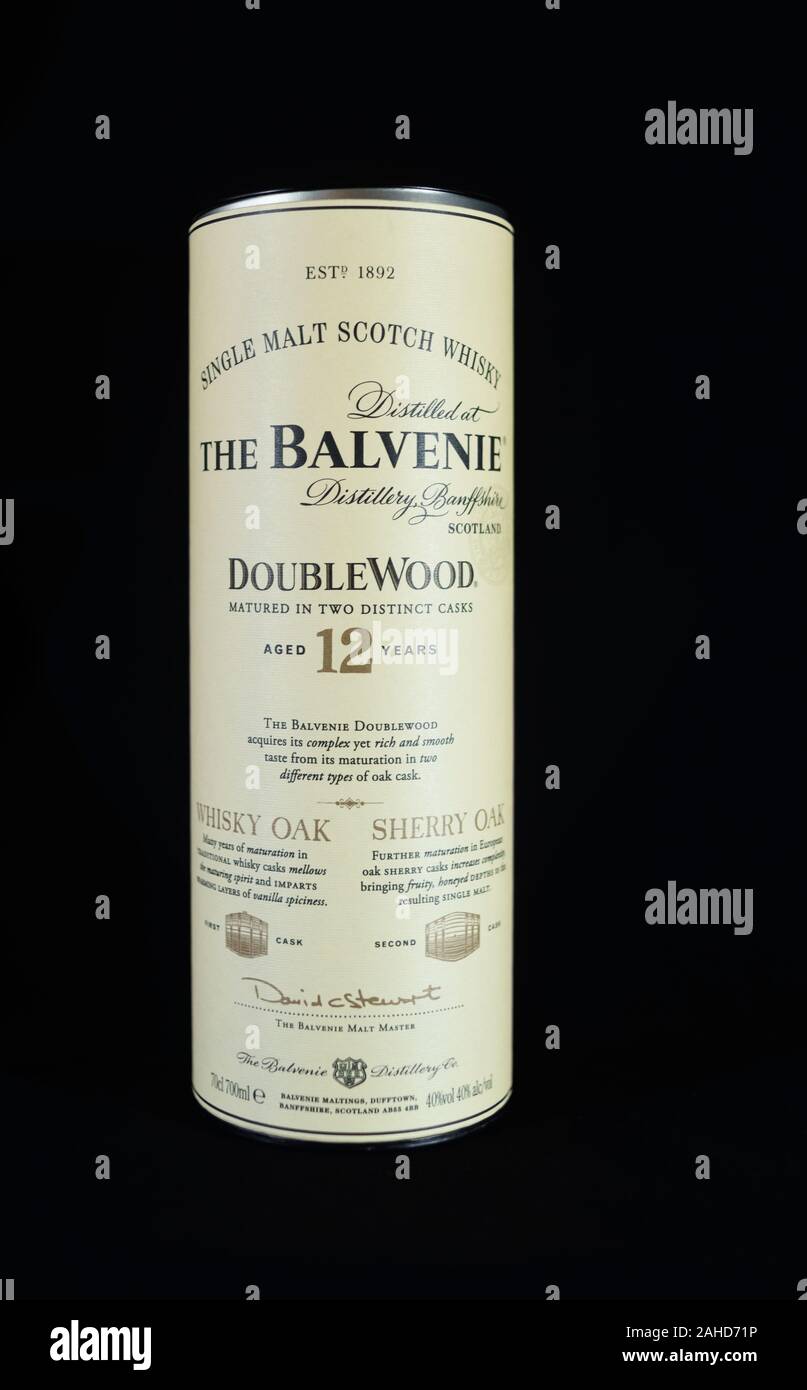 Il Balvenie Single Malt Whiskey 12anni. Foto Stock