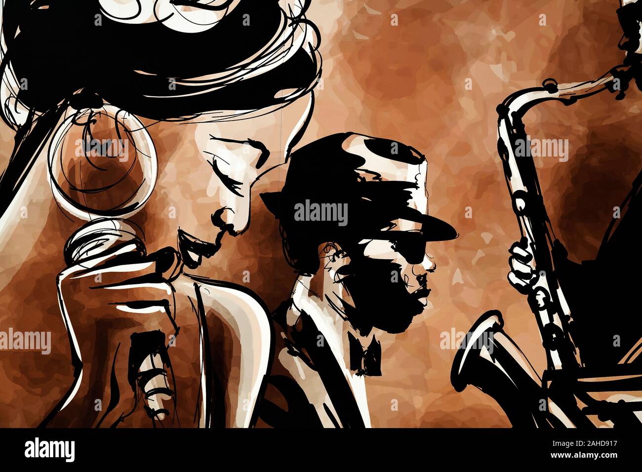 Jazz Trio Foto Stock