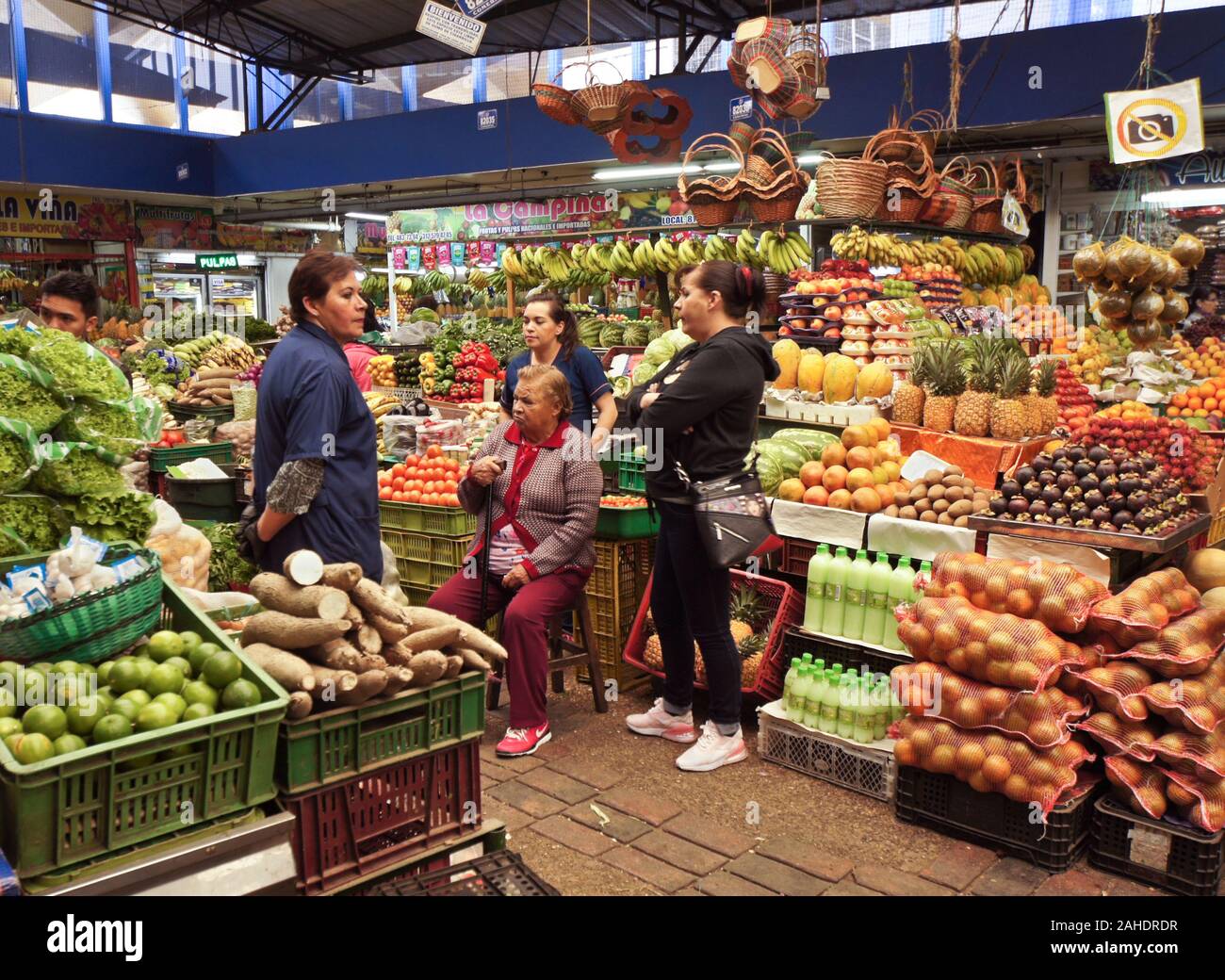 Paloquemao produrre mercato, Bogotà, Colombia Foto Stock