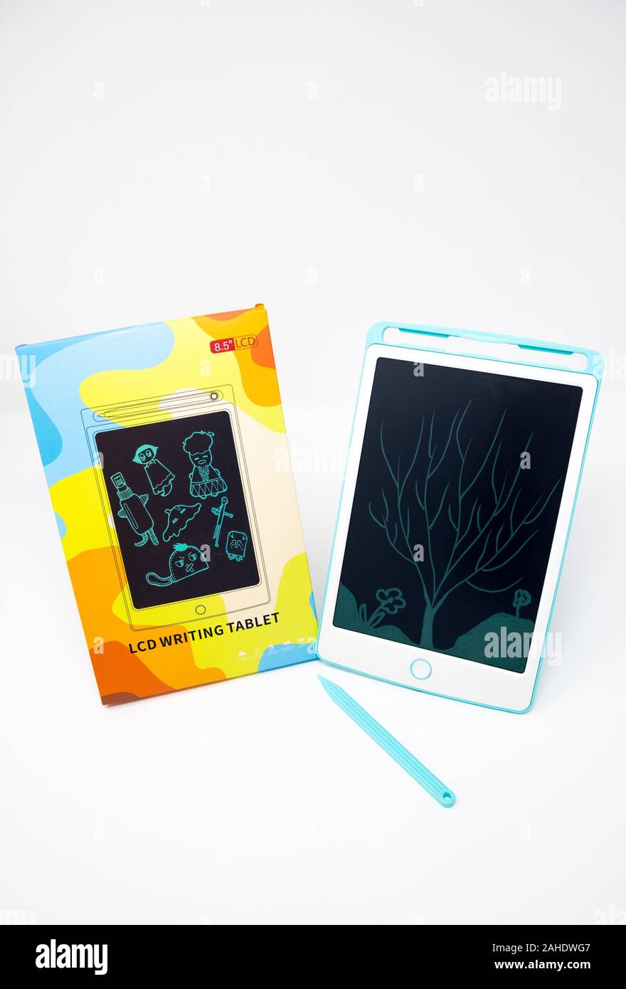 Display a cristalli liquidi tavoletta da scrittura. Foto Stock