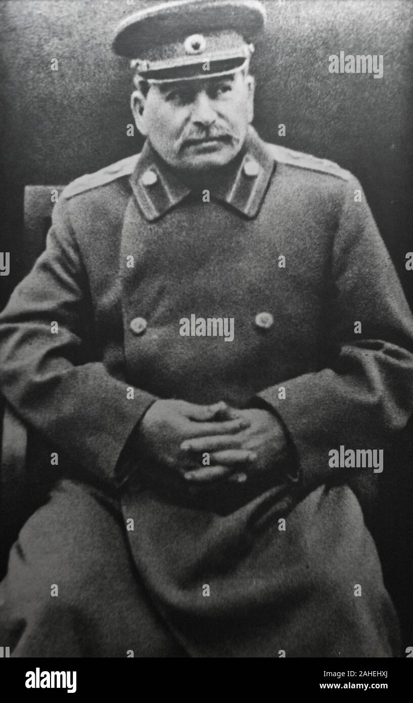 Leader sovietico Joseph Stalin Foto Stock