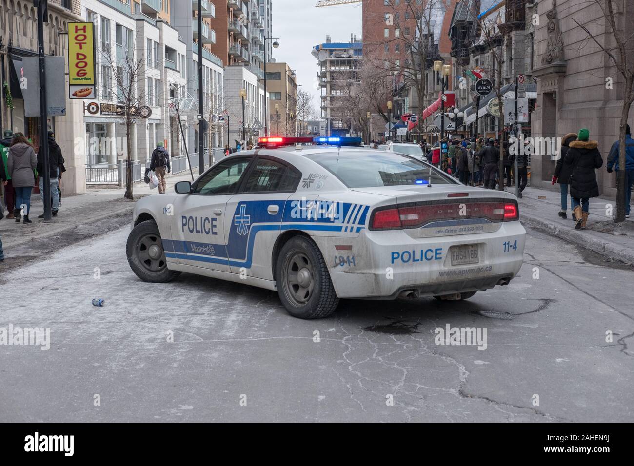 Montreal servizio di polizia SPVM Service de police de la Ville de Montréal Foto Stock