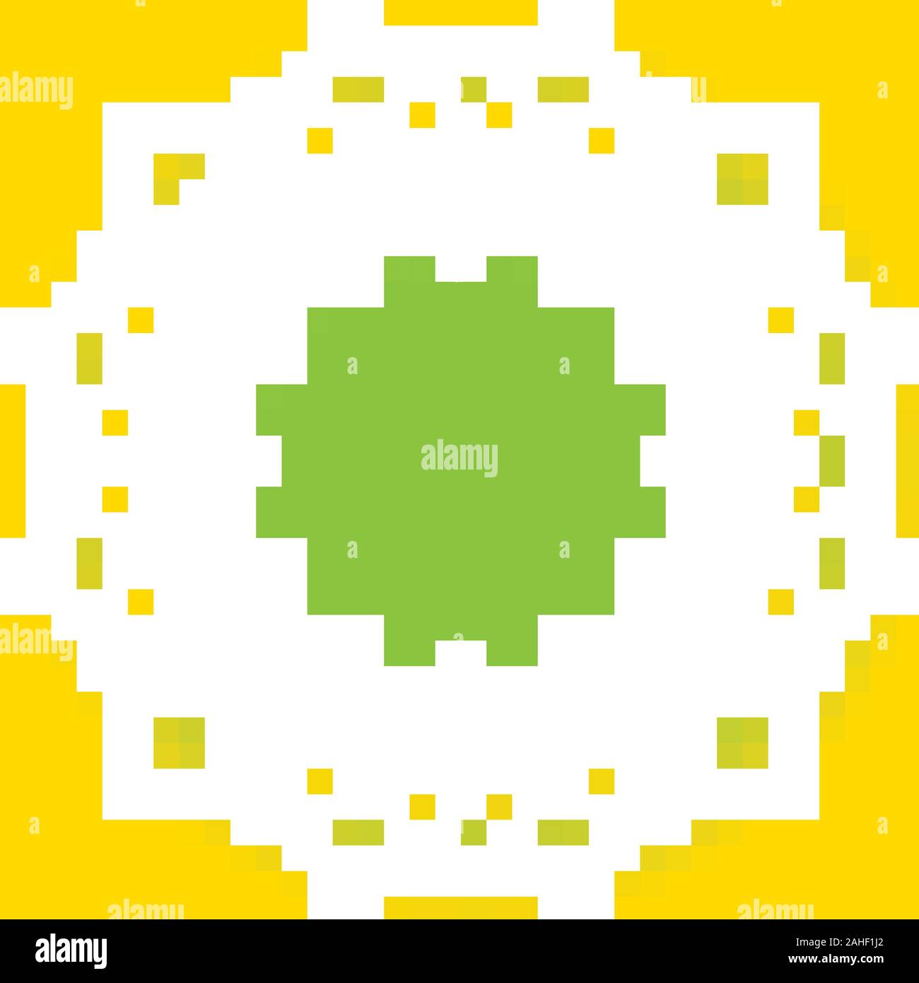 Mandala modelli su sfondo giallo illustrazione Illustrazione Vettoriale