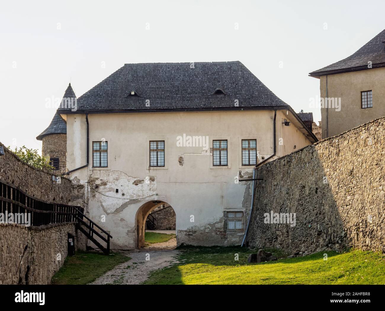 Il castello di Stara Lubovna, Regione di Presov, Slovacchia Foto Stock