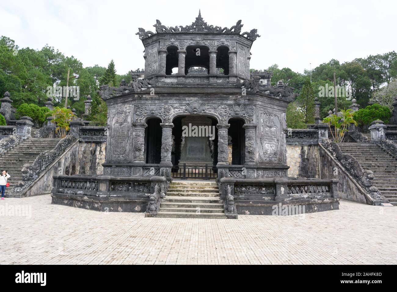 La tomba dell'Imperatore Khai Dinh, Vietnam Foto Stock