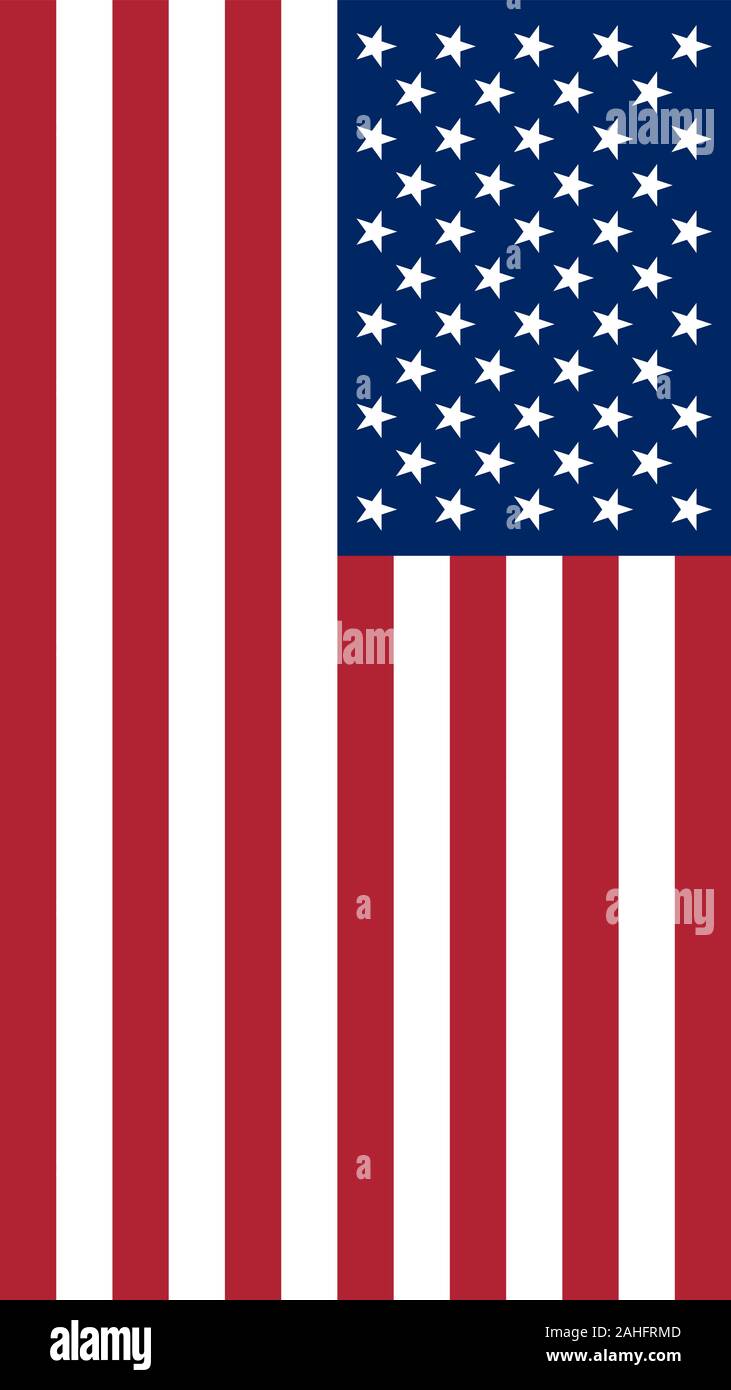 Stati Uniti d'America bandiera illustrazione. Screensaver verticale per le  schermate dei gadget su vacanze in America Immagine e Vettoriale - Alamy