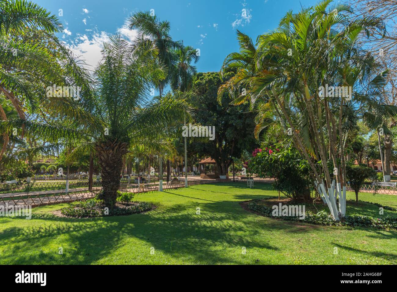 San Ignacio de Velasco, Missione dei Gesuiti, Dipartimento Santa Cruz, Lowlands Orientali, Bolivia, America Latina Foto Stock