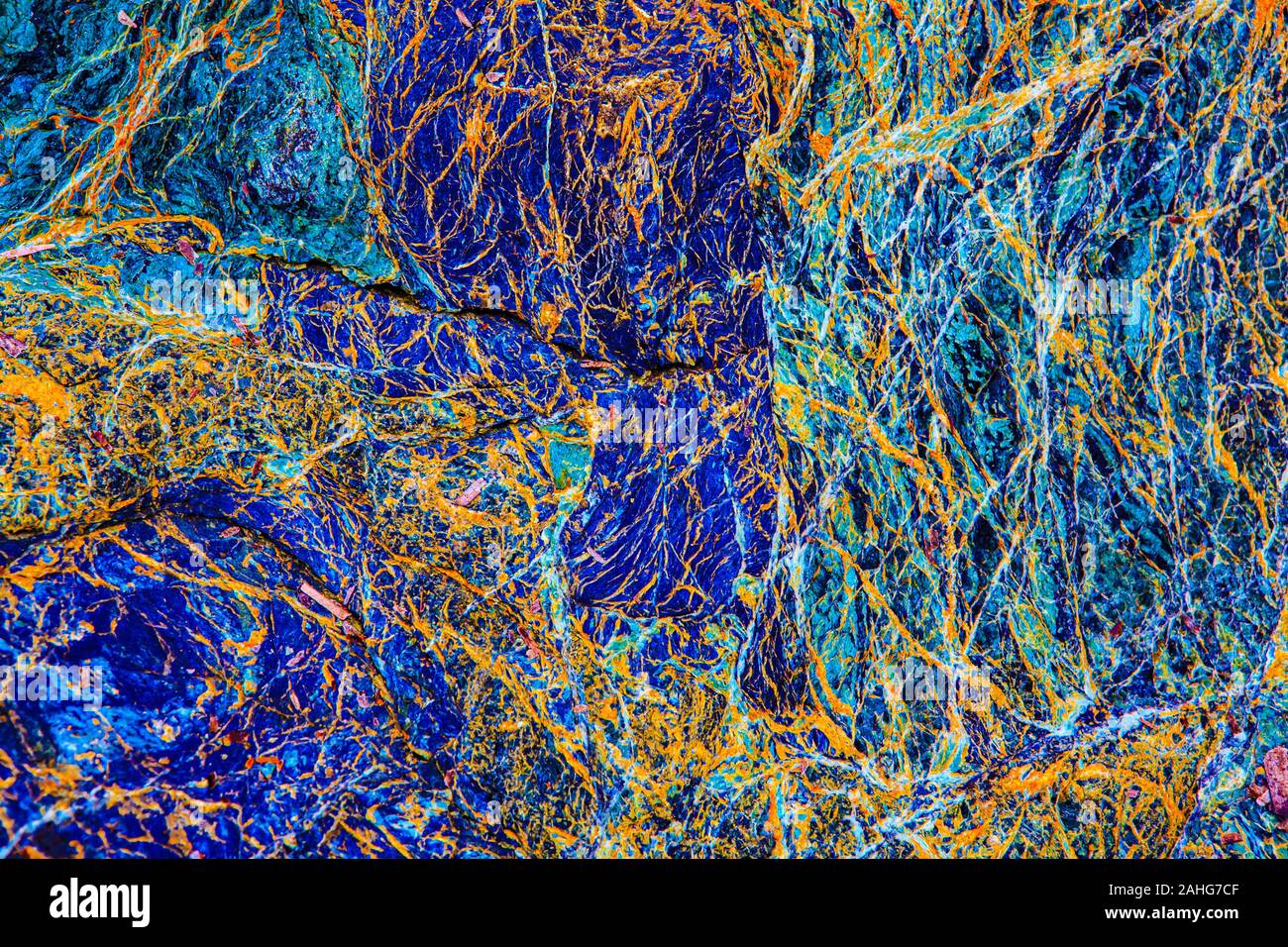 In prossimità di un vecchio e rotto texture di pietra Foto Stock