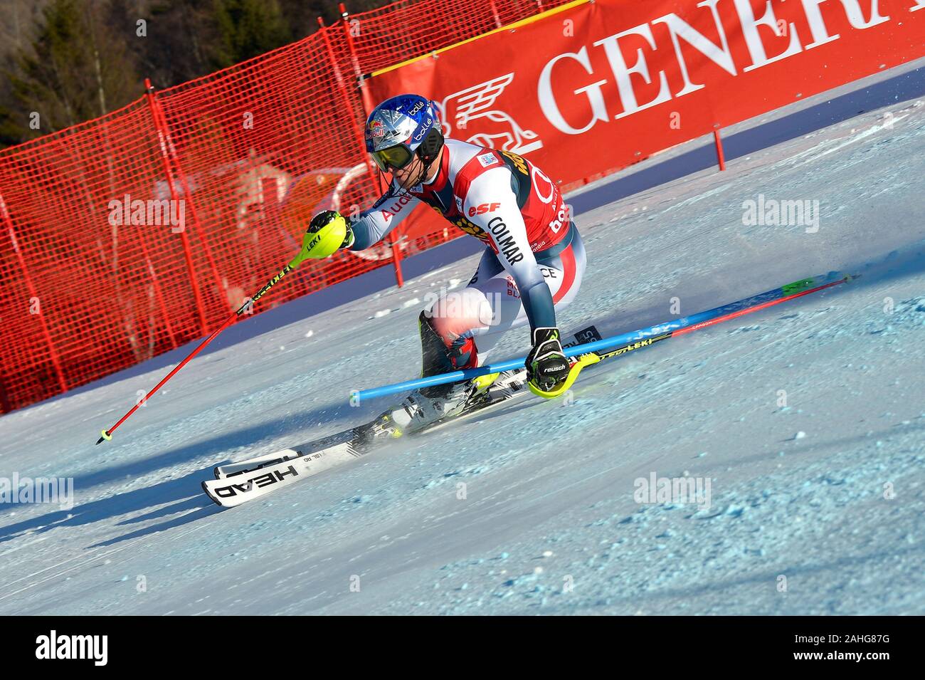 Bormio, Italia, 29 dic 2019, alexis pinturault vincitore combinata bormio 2019 durante la Audi FIS World Cup 2019 - combinato con gli uomini - Sci - Credit: LPS/Giorgio Panacci/Alamy Live News Foto Stock