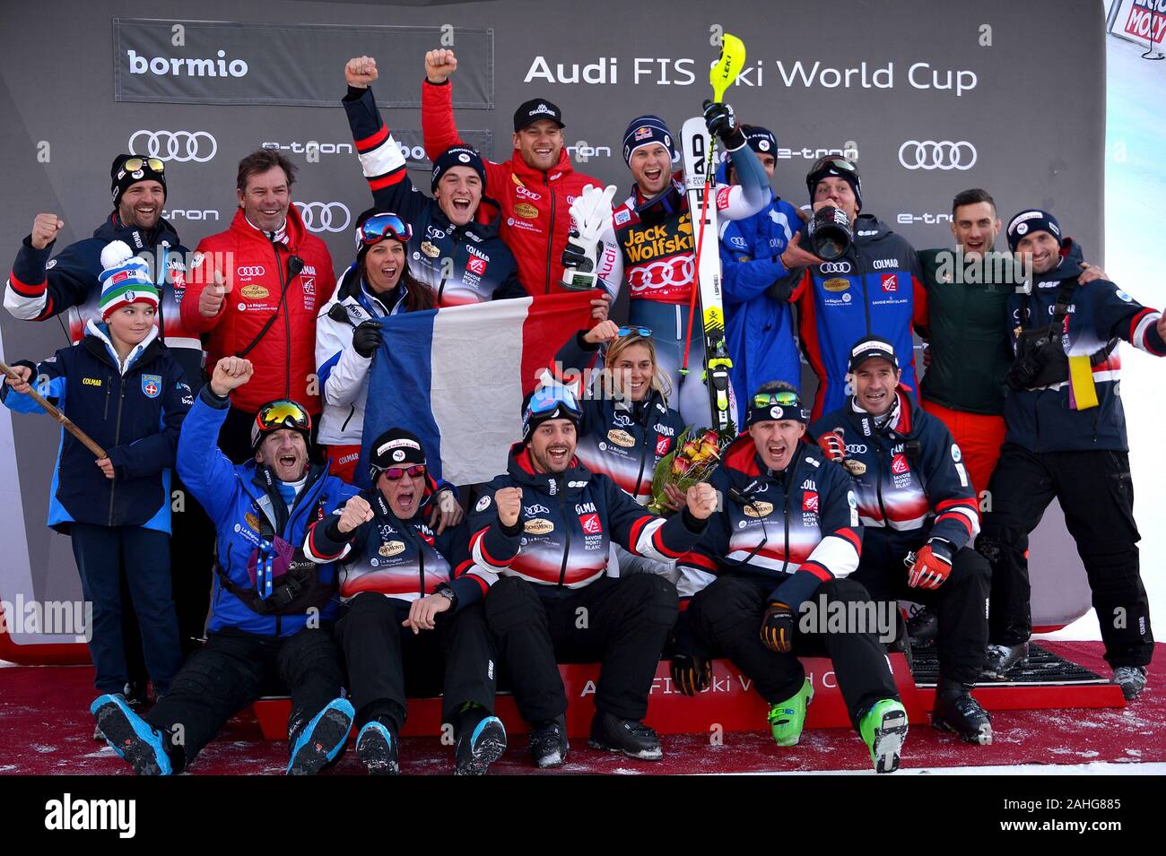 Bormio, Italia, 29 dic 2019, squadra francia bormio durante la Audi FIS World Cup 2019 - combinato con gli uomini - Sci - Credit: LPS/Giorgio Panacci/Alamy Live News Foto Stock