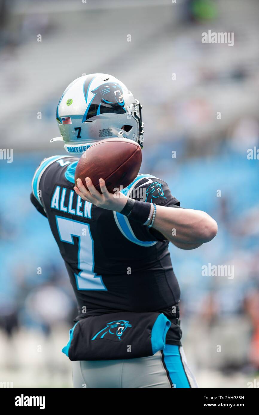 Charlotte, NC, Stati Uniti d'America. 29 Dic, 2019. La NFL matchup presso la Bank of America Stadium di Charlotte, NC. (Scott Kinser/Cal Sport Media). Credito: csm/Alamy Live News Foto Stock