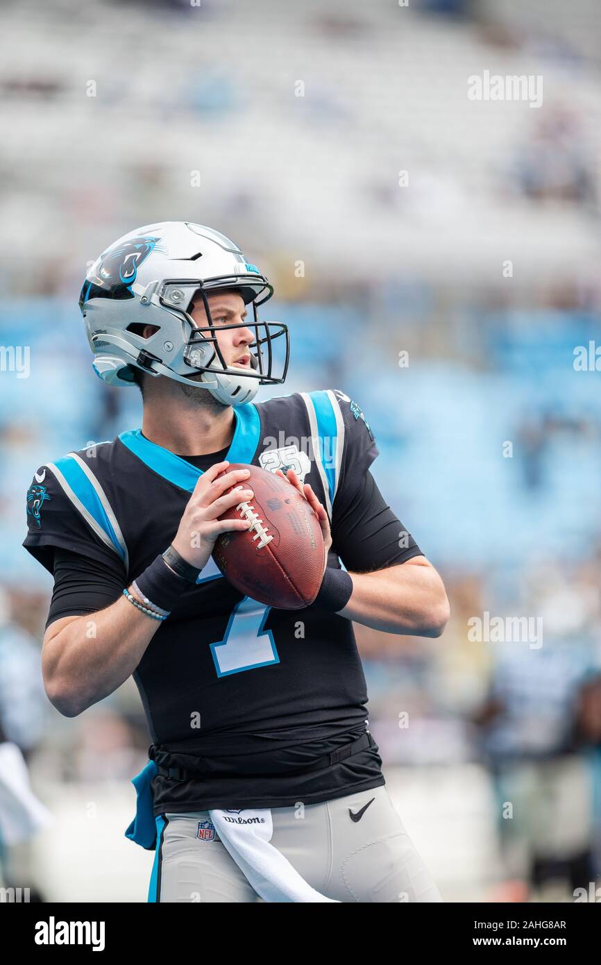 Charlotte, NC, Stati Uniti d'America. 29 Dic, 2019. La NFL matchup presso la Bank of America Stadium di Charlotte, NC. (Scott Kinser/Cal Sport Media). Credito: csm/Alamy Live News Foto Stock