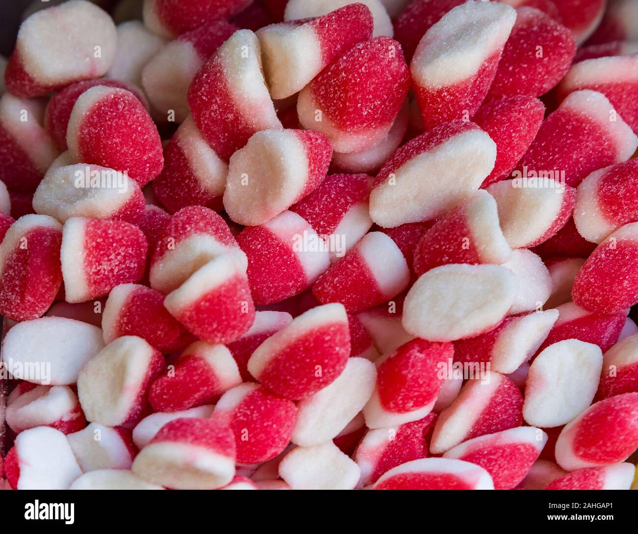 Un assortimento di caramelle gommose. Vista dall'alto. Caramelle gommose. jelly caramelle Foto Stock