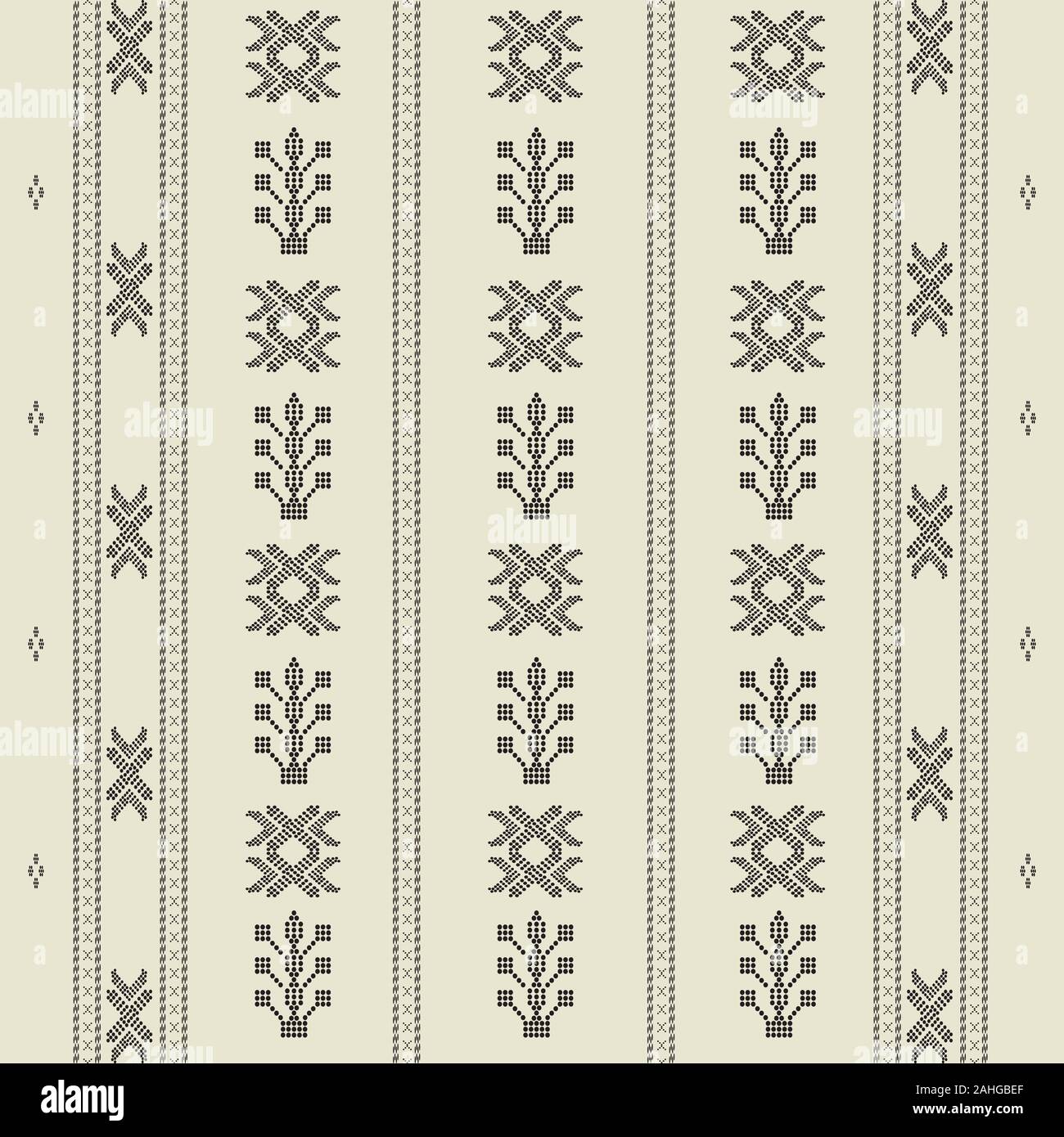 Batak etnica pattern seamless ulos motif Illustrazione Vettoriale