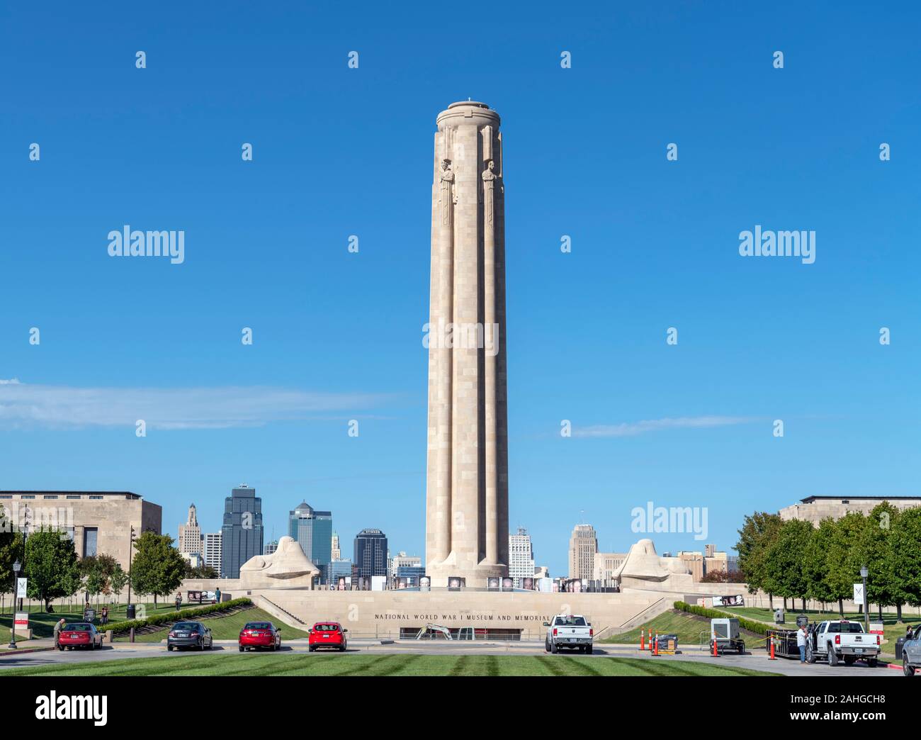 La Nazionale di guerra mondiale I Memorial e Museo, Kansas City, Missouri, Stati Uniti d'America. Foto Stock
