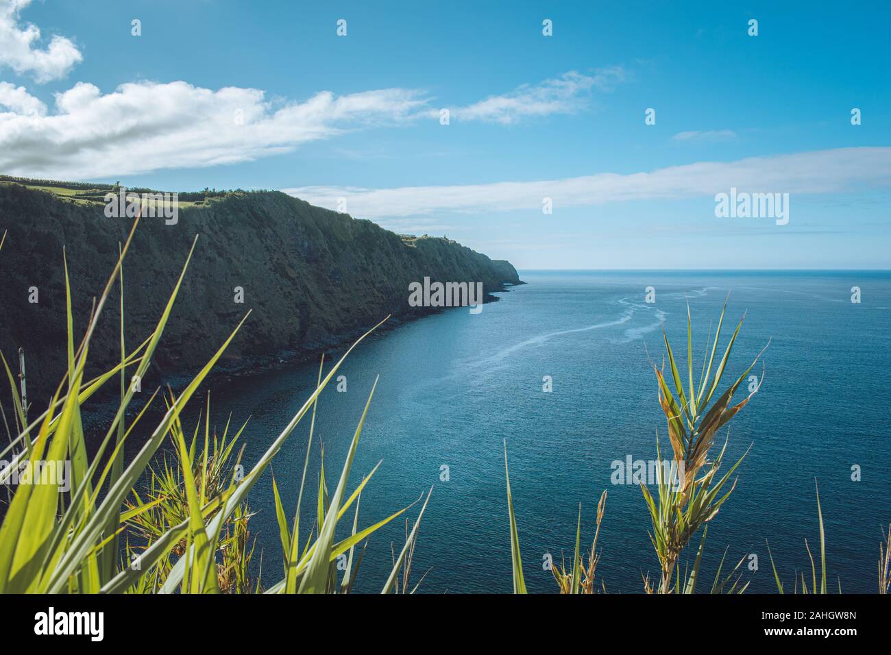 Vista Sull'Isola Di Ponta Delgada Foto Stock