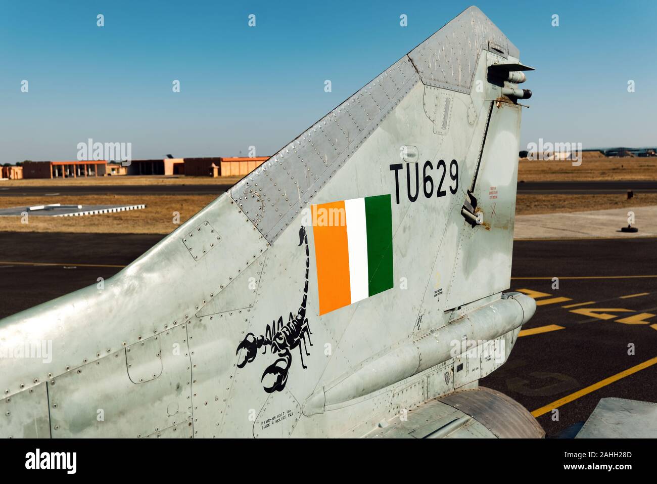 Forza aerea indiana MiG-27 jet da combattimento. L'ultimo parafango swing squadrone della forza aerea indiana gradualmente la MiG-27 su dicembre 27, 2019 Foto Stock