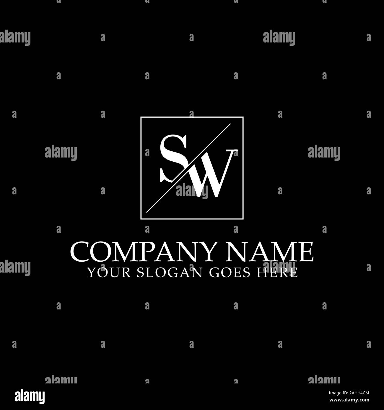 Lettera S disegni logo, quadrato disegni logo idea Illustrazione Vettoriale