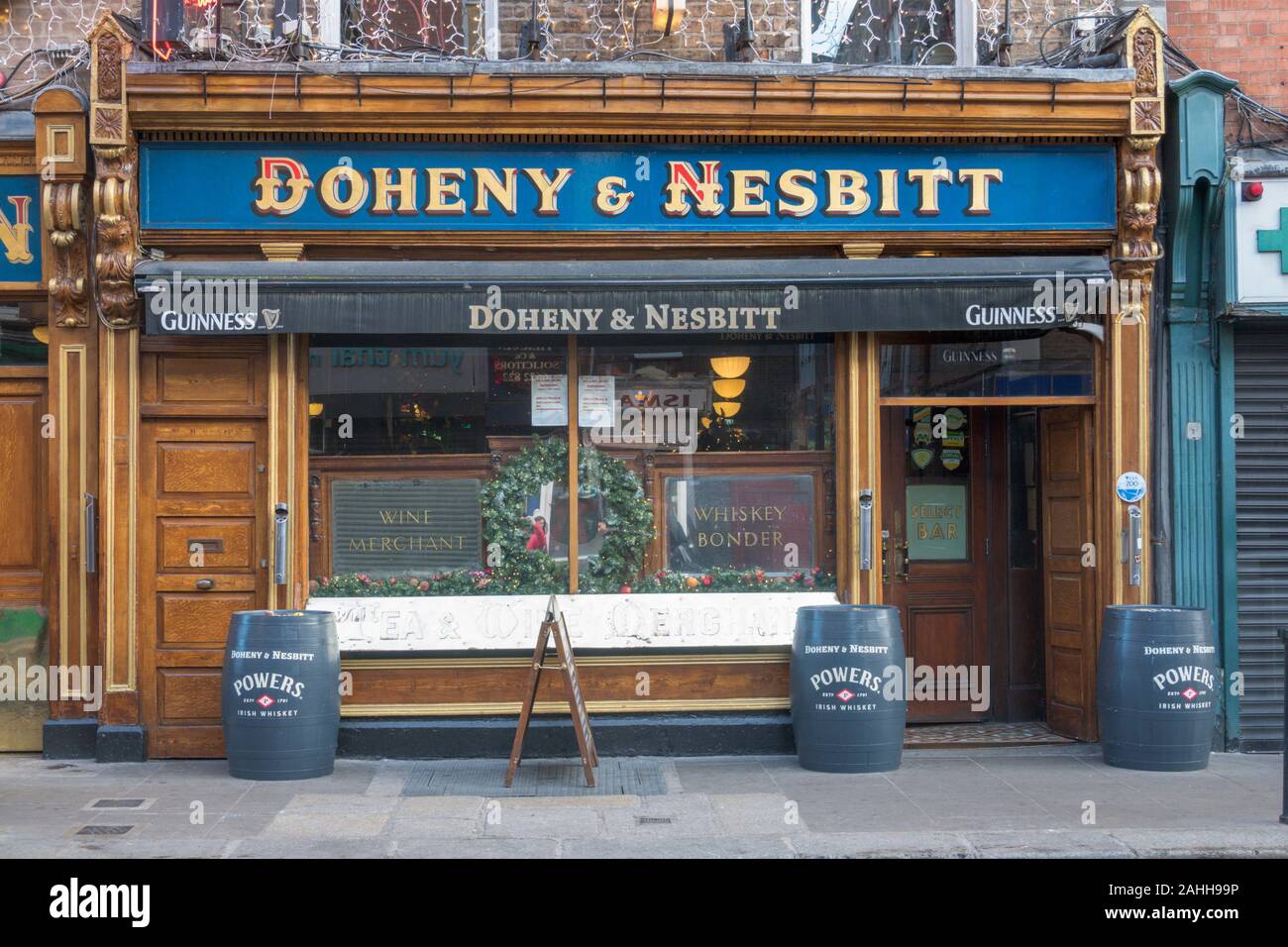 Doheny & Nesbitt Public House, Baggot Street Dublin, Irlanda Foto Stock