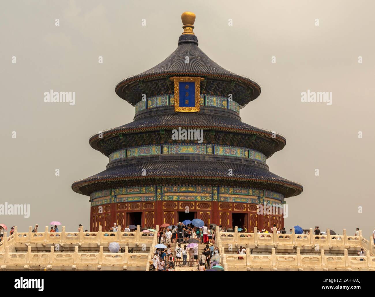 La Sala della Preghiera del Buon Raccolto, nel Tempio del Paradiso, Pechino, Cina Foto Stock