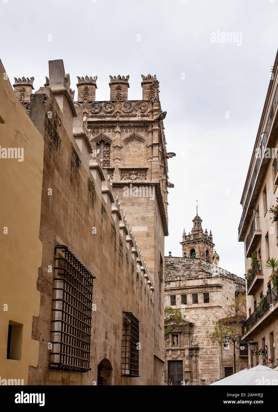 Lonja de la Seda di Valencia in Spagna è stata usata per il commercio della seta. Foto Stock