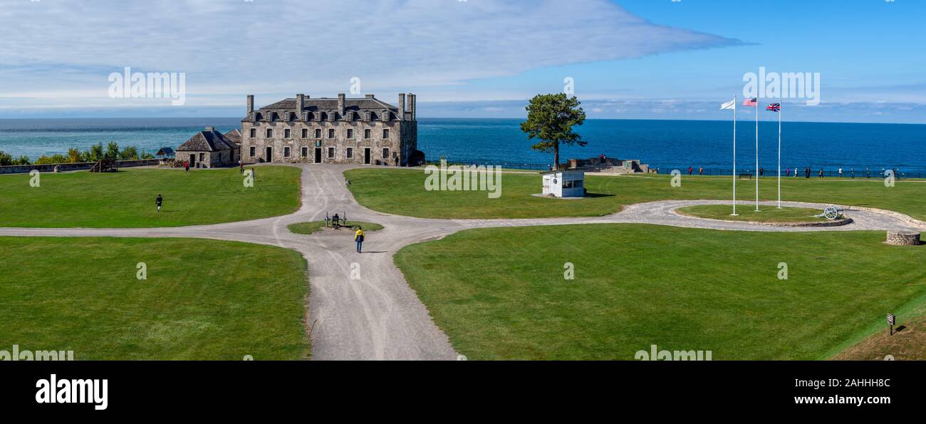 Fort Niagara, nello Stato di New York, Stati Uniti d'America : [ stato parco e museo storico sito, britannica e francese fortificazione ] Foto Stock