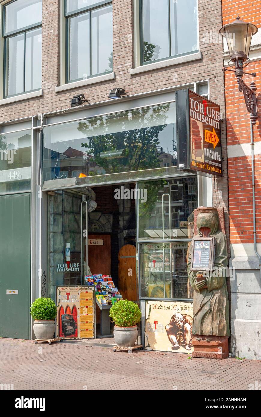 Museo della Tortura nella parte interna della città di Amsterdam, Olanda. Foto Stock