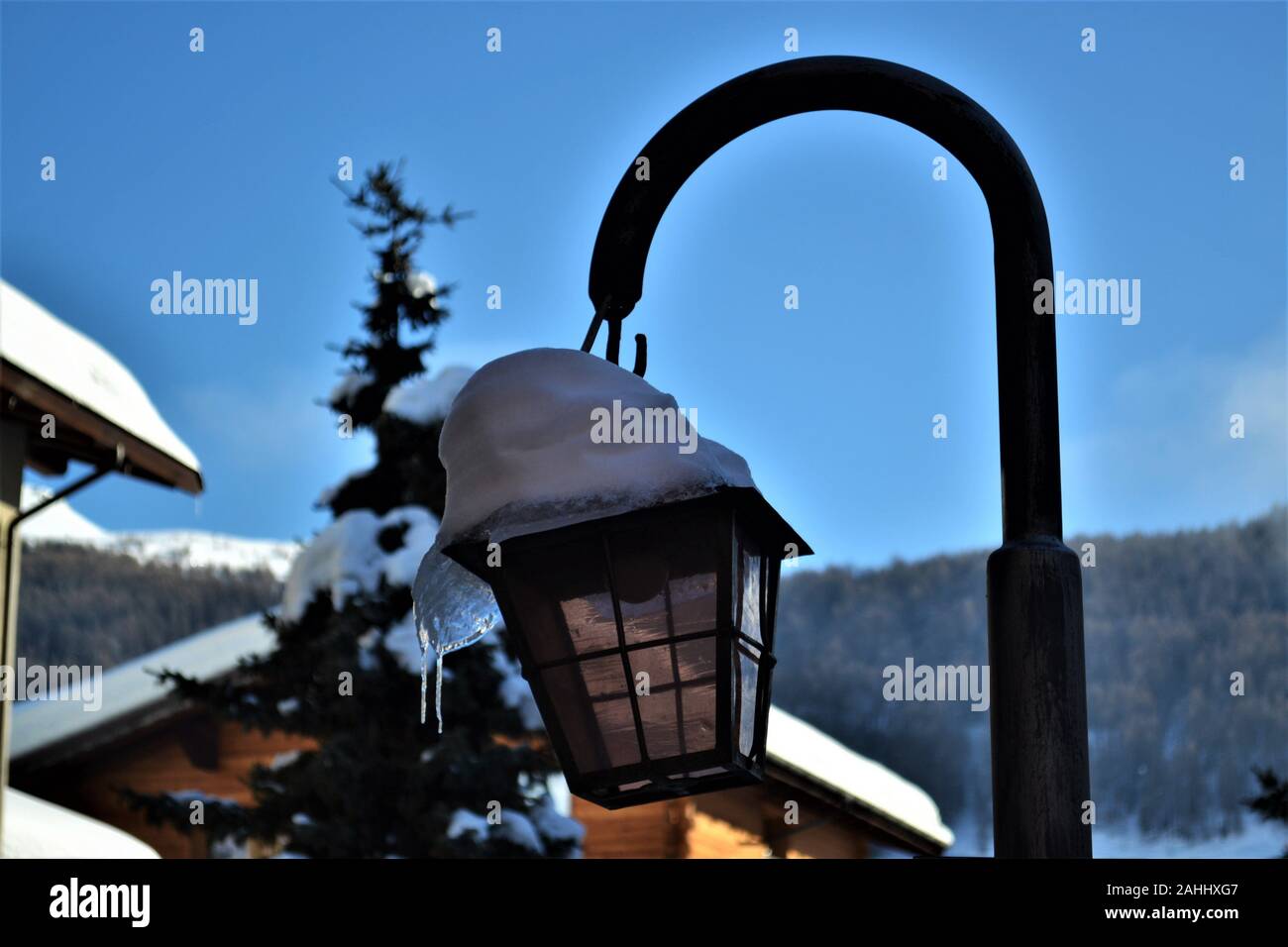 Stagione invernale, Livigno ITALIA Foto Stock
