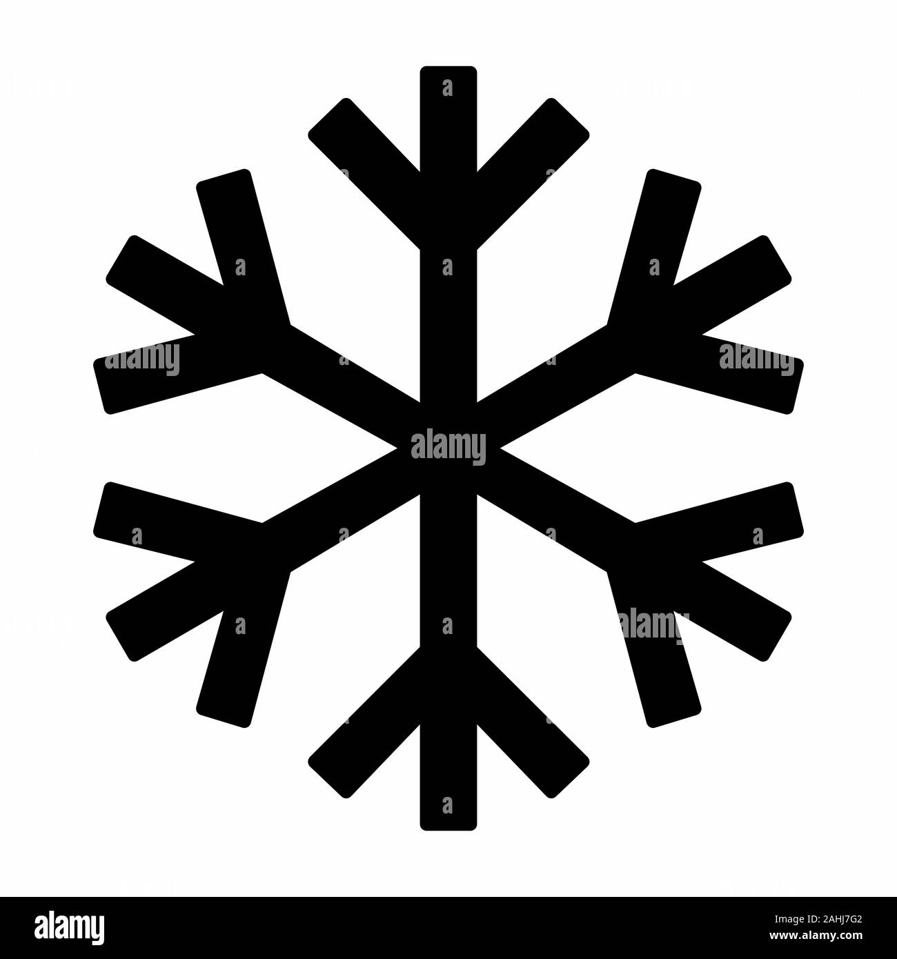 Fiocco di neve icona Illustrazione Vettoriale