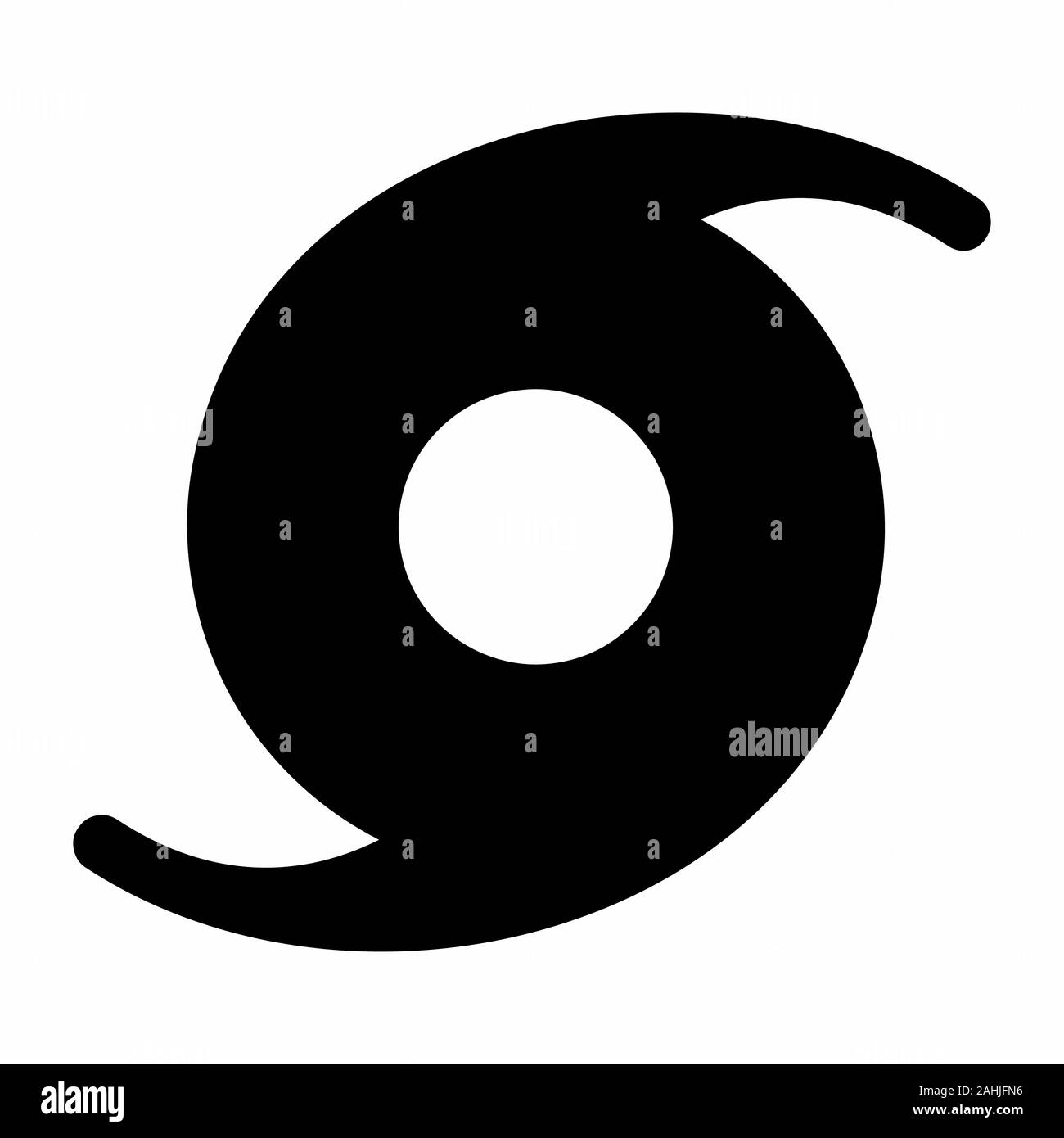 Tornado icona segno Illustrazione Vettoriale