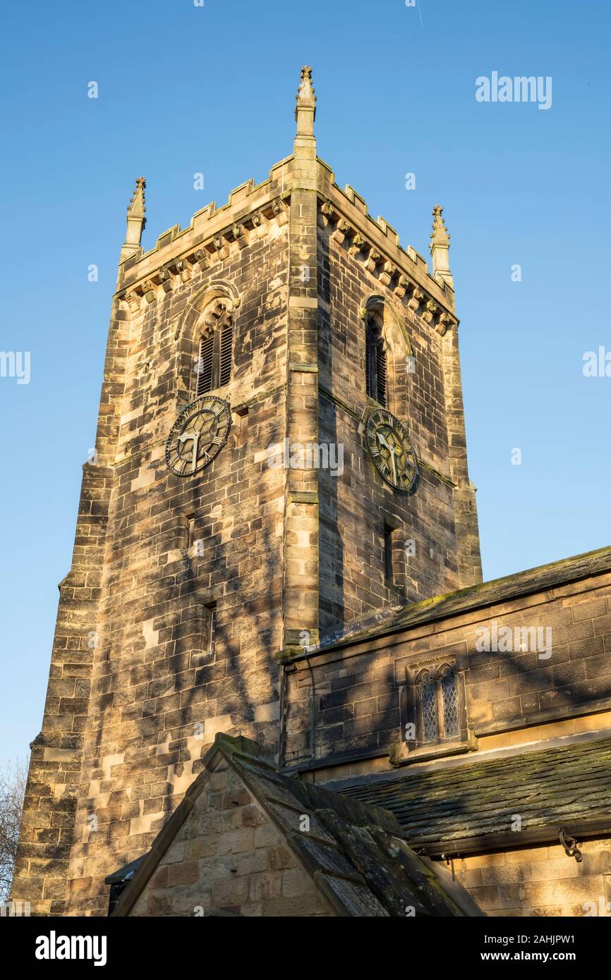 Chiesa di tutti i Santi di Normanton town, West Yorkshire, Regno Unito. Foto Stock