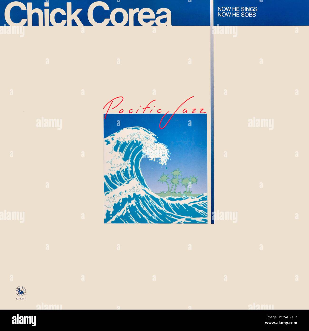 Chick Corea - copertina originale dell'album in vinile - Now He Sings, Now He Sobs - 1981 Foto Stock