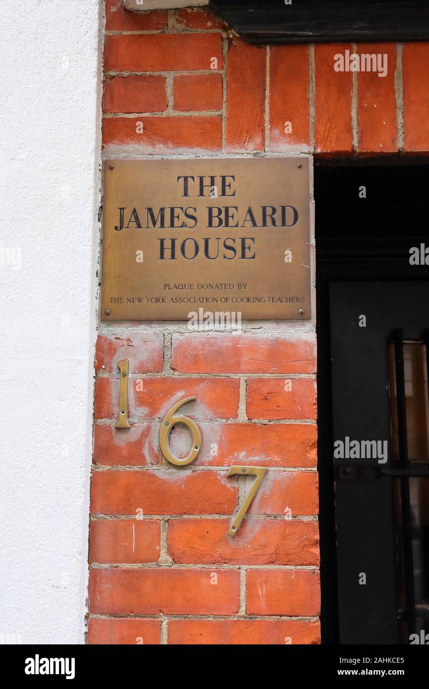 La James Beard House (James Beard Foundation); 167 West 12th Street, New York, NY Foto Stock