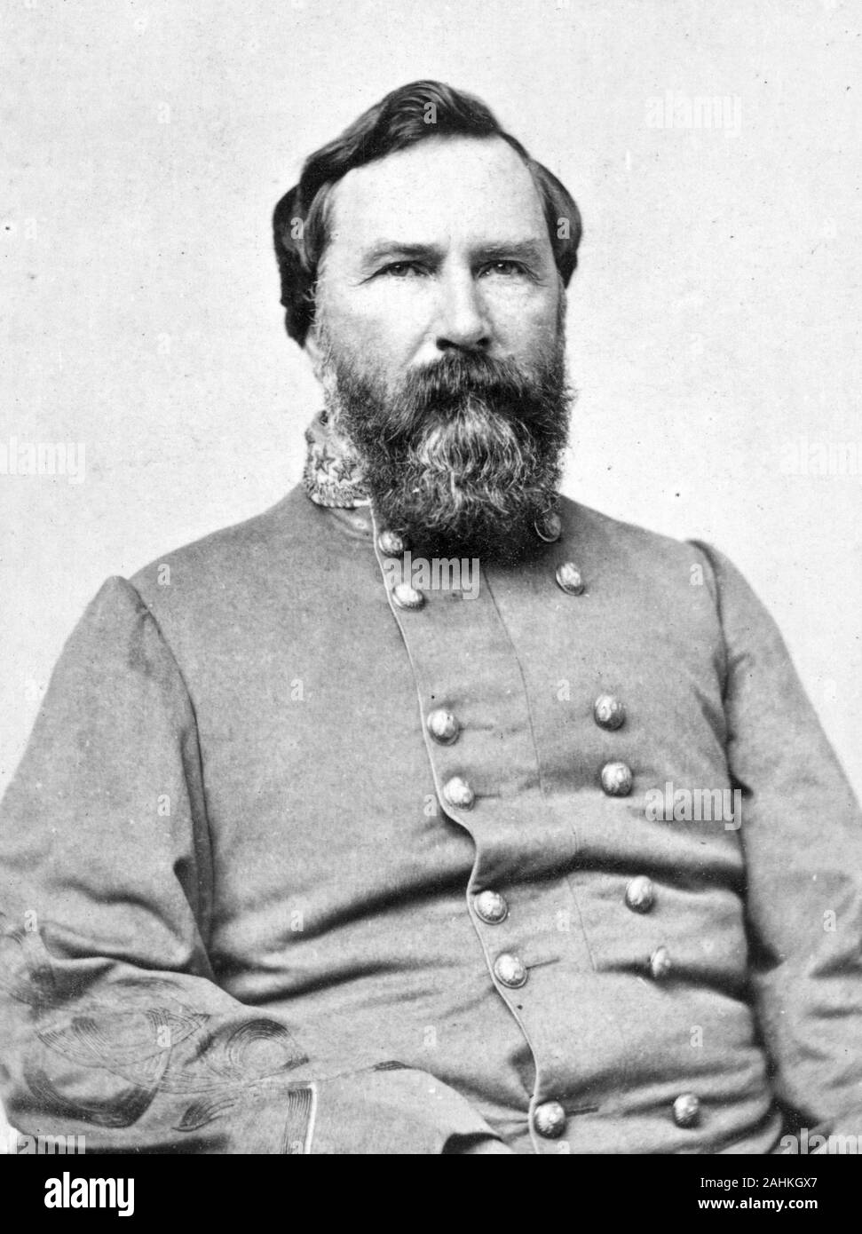 Lt. Gen. Jas. Longstreet, James Longstreet (1821 - 1904) generale confederato della Guerra Civile Americana Foto Stock
