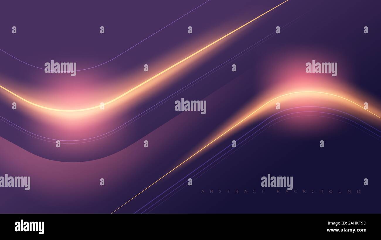 Un vettore arte del modello futuristico per landing page, progettazione dell'interfaccia utente La pagina web, key visual,ecc. Illustrazione Vettoriale