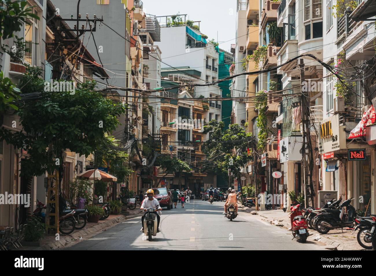 Appartamento Residenziale isolati sulla periferia della città vecchia di Hanoi e il Vietnam Foto Stock