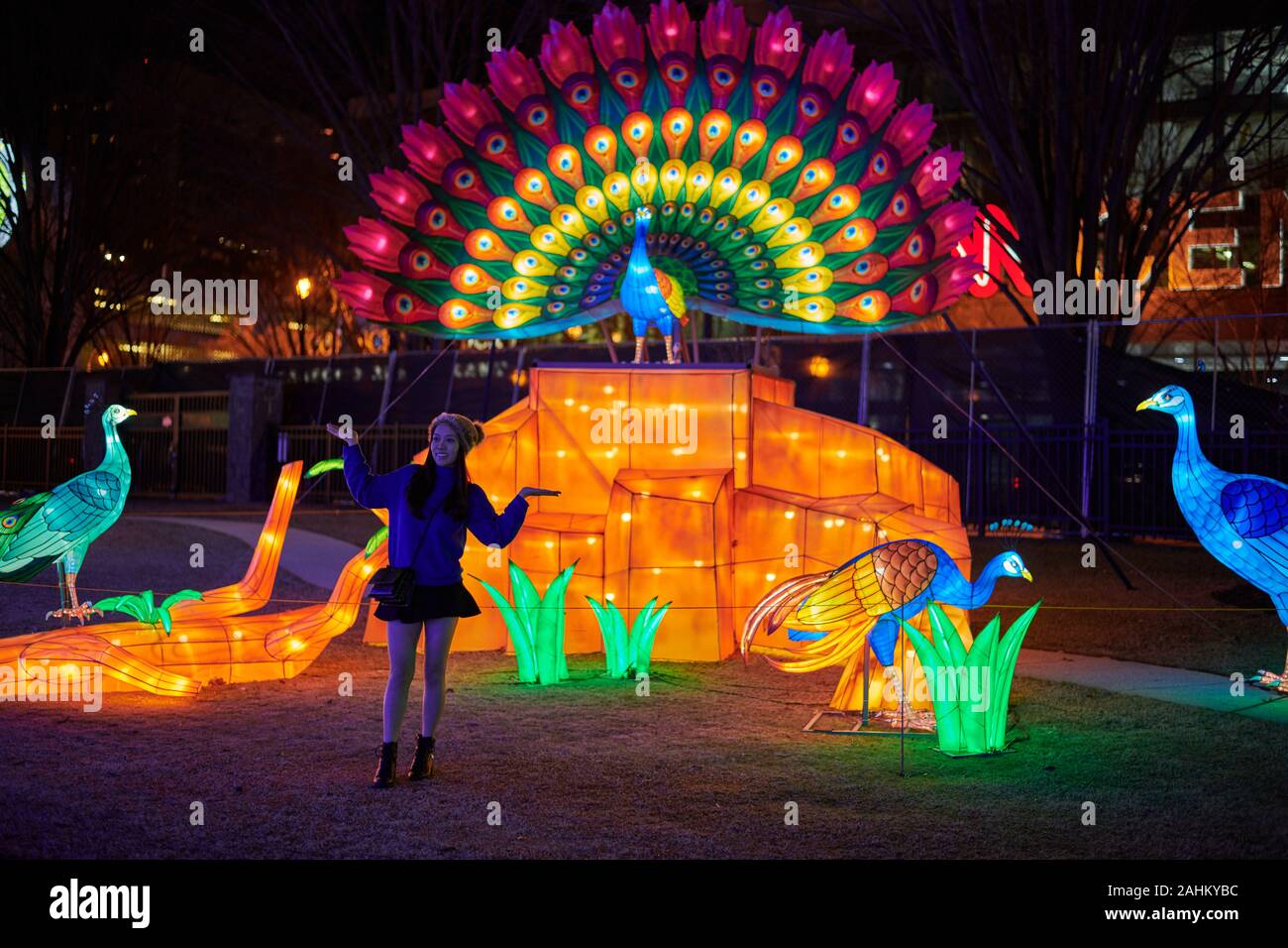 Atlanta Lanterna cinese Festival 2019 Foto Stock