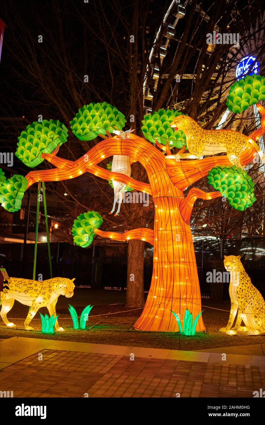 Atlanta Lanterna cinese Festival 2019 Foto Stock