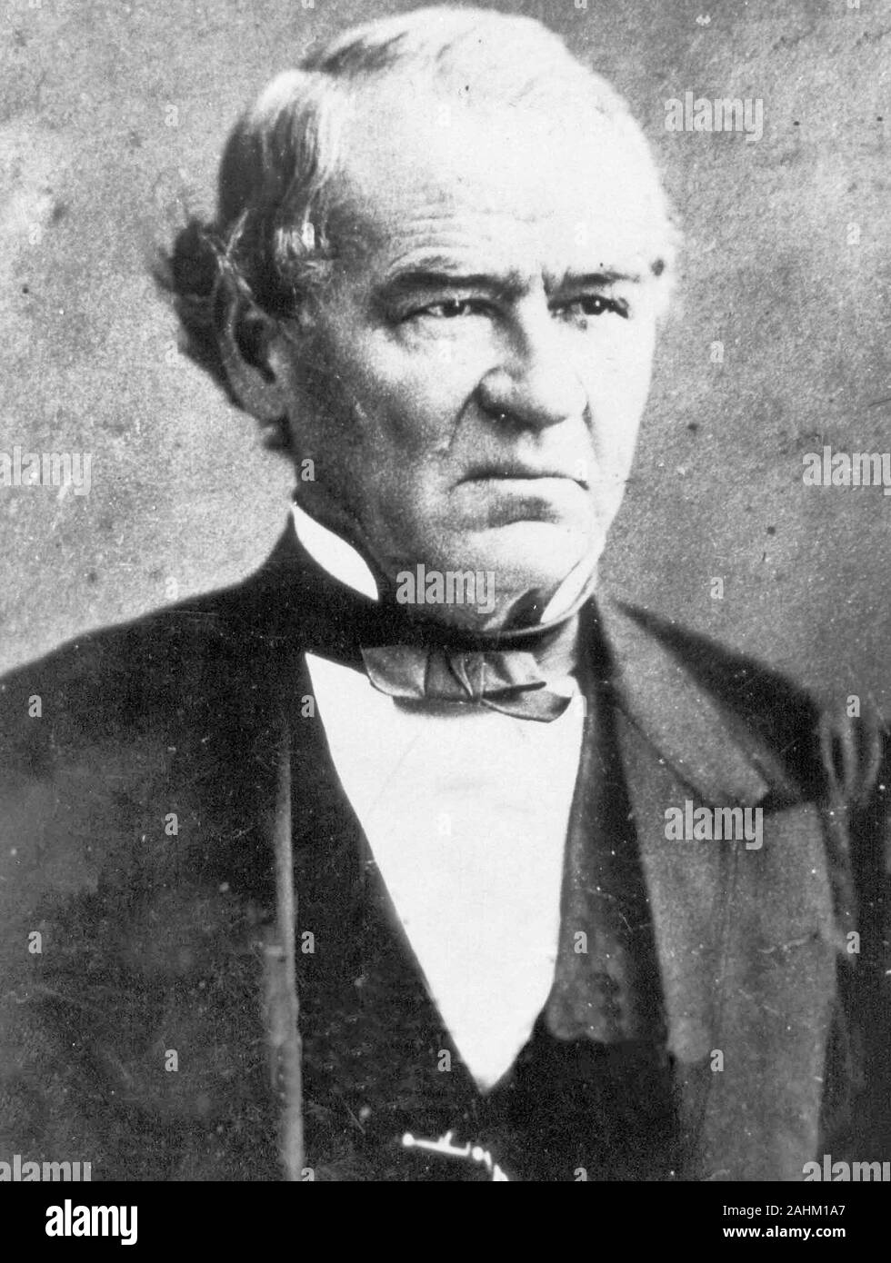 Il Ritratto di ex presidente degli Stati Uniti Andrew Johnson ha restituito al Senato nel 1875 (Età 66). Il 5 marzo 1875 Foto Stock